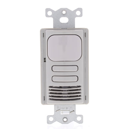 Hubbell AD2001GY22 Gray Vacancy Sensor Switch Adaptive PIR/US 2 Circuit