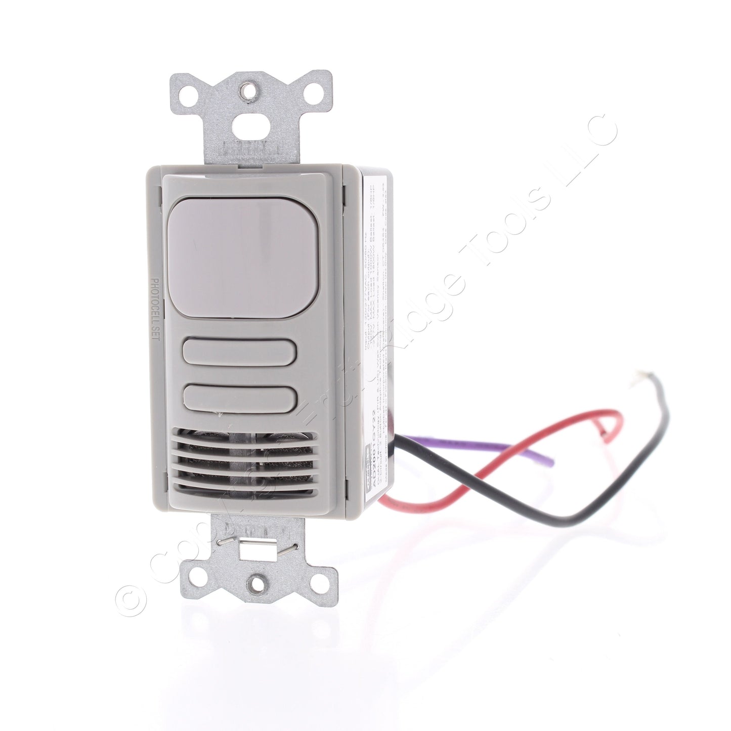 Hubbell AD2001GY22 Gray Vacancy Sensor Switch Adaptive PIR/US 2 Circuit