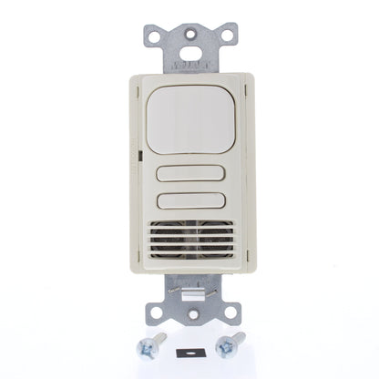 Hubbell AD2001LA22 Lt Almond Vacancy Sensor Switch Adaptive PIR/US 2 Circuit
