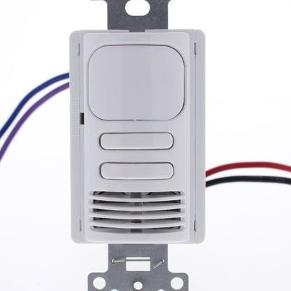 Hubbell AD2001W22 White Vacancy Sensor Switch Adaptive PIR/US 2 Circuit 120/277V