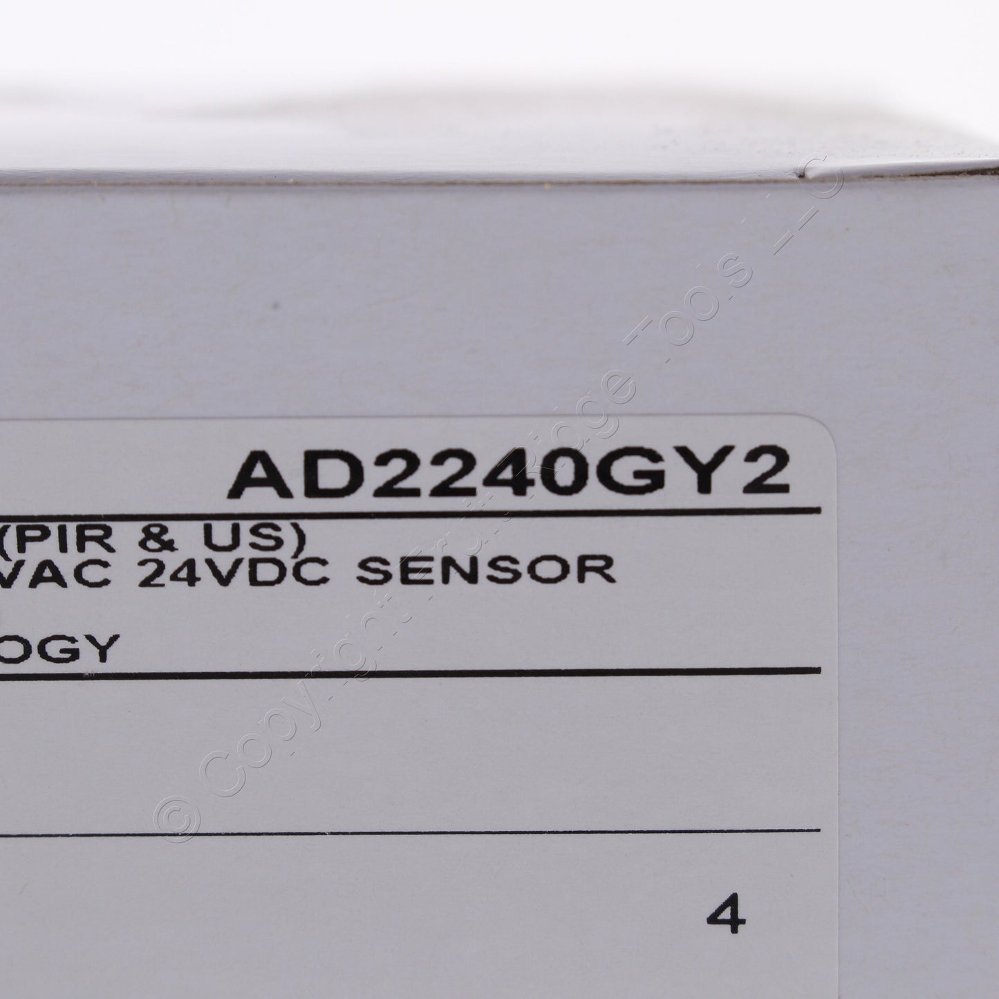 Hubbell AD2240GY2 Gray Occupancy Sensor Switch Low Voltage PIR/US 2Circuit 24VDC
