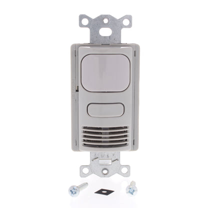 Hubbell AD2241GY1 Gray Vacancy Sensor Switch Low Voltage Adaptive PIR/US 24VDC