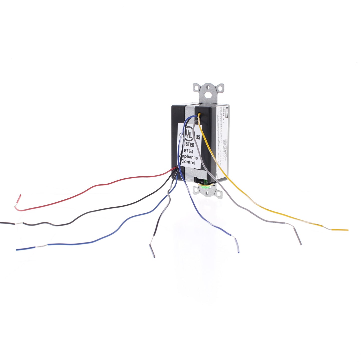 Hubbell AD2241GY2 Gray Vacancy Sensor Switch Low Voltage PIR/US 2-Circuit 24VDC