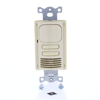 Hubbell AD2241I2 Ivory Vacancy Sensor Switch Low Voltage PIR/US 2-Circuit 24VDC