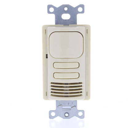 Hubbell AD2241I2 Ivory Vacancy Sensor Switch Low Voltage PIR/US 2-Circuit 24VDC