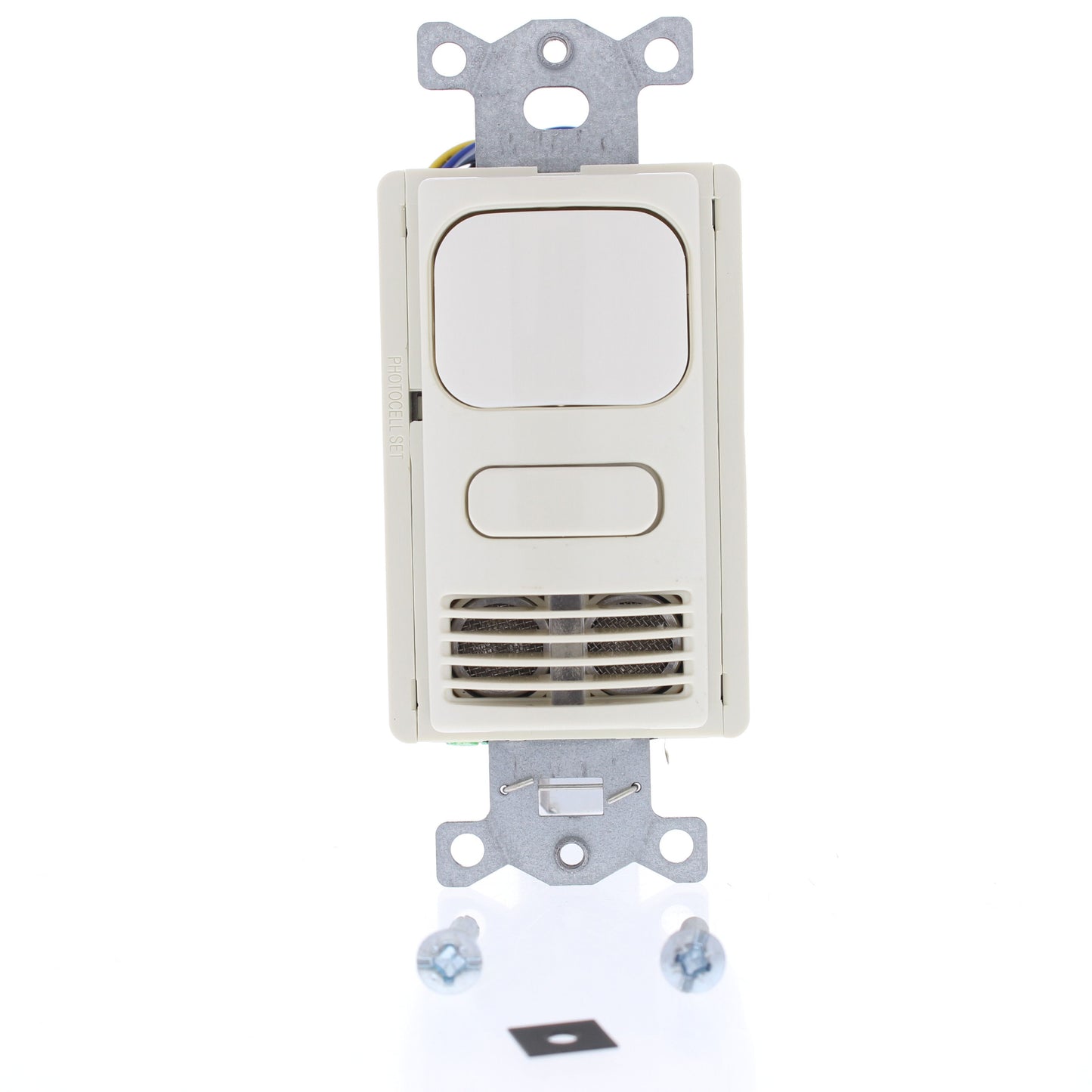 Hubbell AD2241LA1 Lt Almond Vacancy Sensor Low Voltage Adaptive PIR/US 24VDC
