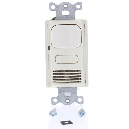 Hubbell AD2241LA1 Lt Almond Vacancy Sensor Low Voltage Adaptive PIR/US 24VDC