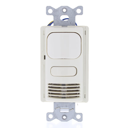 Hubbell AD2241LA1 Lt Almond Vacancy Sensor Low Voltage Adaptive PIR/US 24VDC