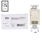 Hubbell AD2241LA1 Lt Almond Vacancy Sensor Low Voltage Adaptive PIR/US 24VDC