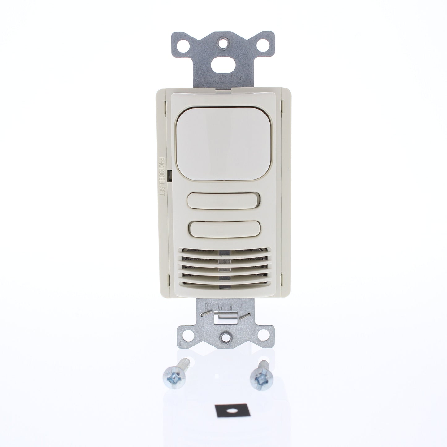Hubbell AD2241LA2 Lt Almond Vacancy Sensor Low Voltage PIR/US 2-Circuit 24VDC