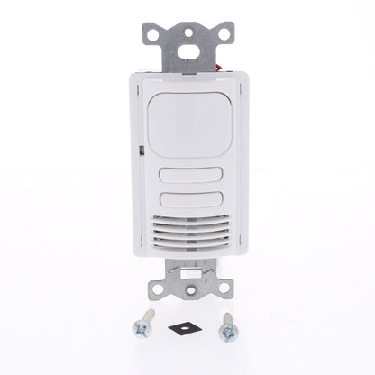 Hubbell AD2241W2 White Vacancy Sensor Switch Low Voltage PIR/US 2-Circuit 24VDC