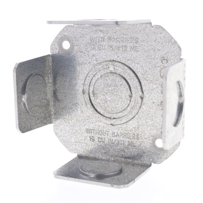 Hubbell AFBS1RBOTTOM Replacement 4" Base w/Knockouts for AFBS1R4BASE Floor Box