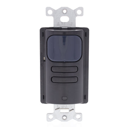 Hubbell AP2000BK2 Black Occupancy Sensor Switch Adaptive PIR 2-Circuit 120/277V