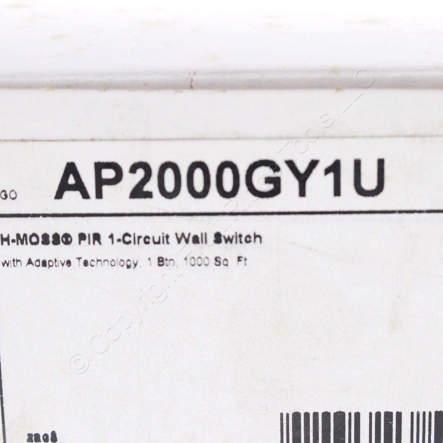 Hubbell AP2000GY1U Gray Occupancy Sensor Switch Adaptive PIR 120/277V 1000ft�