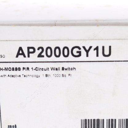 Hubbell AP2000GY1U Gray Occupancy Sensor Switch Adaptive PIR 120/277V 1000ft�