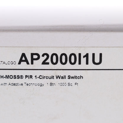 Hubbell AP2000I1U Ivory Occupancy Sensor Switch Adaptive PIR 120/277V 1000ft�