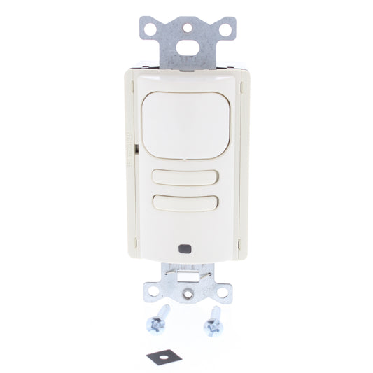 Hubbell AP2000LA2 Lt Almond Occupancy Sensor Switch Adaptive PIR 2-Circuit