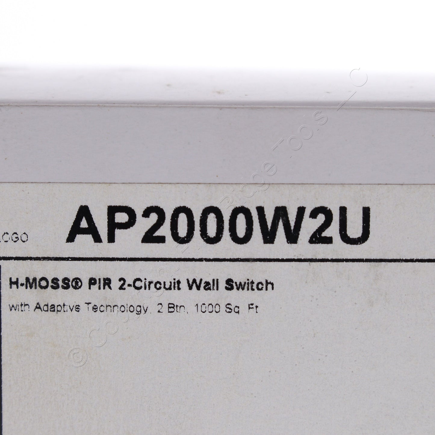 Hubbell AP2000W2 White Occupancy Sensor Switch Adaptive PIR 2-Circuit 120/277V
