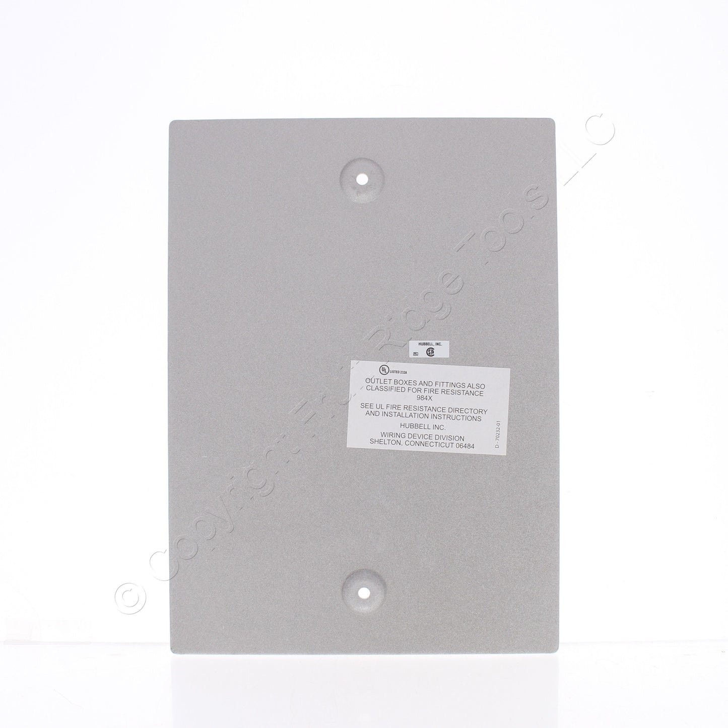 Hubbell FRPT 4-Gang Abandonment Plate for PT27A PT7XC Floor Poke Through AP42