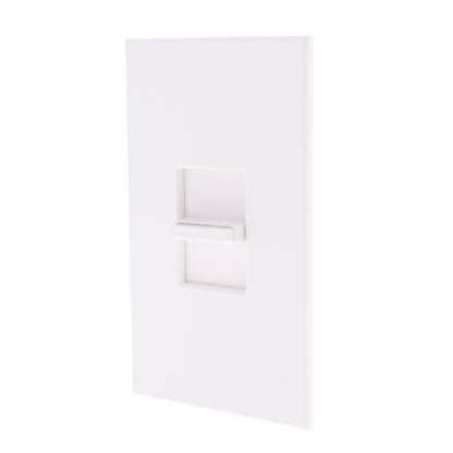 Hubbell AS1W White Replacement Faceplate for 600/1000W Architectural Dimmer