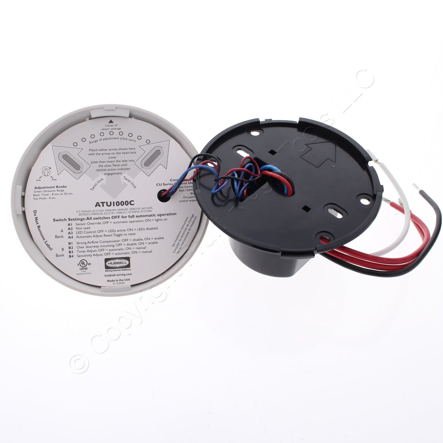 Hubbell ATU1000CLU Motion Sensor Occupancy Adaptive Ultrasonic 120V 1000ft�