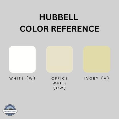 Hubbell NPJ4OW Office White 4-Gang Toggle Unbreakable Mid-Size Wallplate Cover