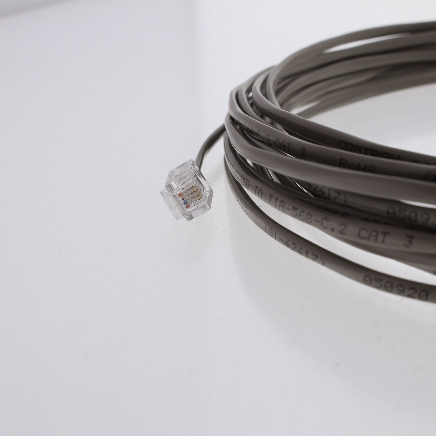 Hubbell Double End Phone Jumper Cord 2 Pair 6 Position 25Ft RJ45 BMD02P24J25DE