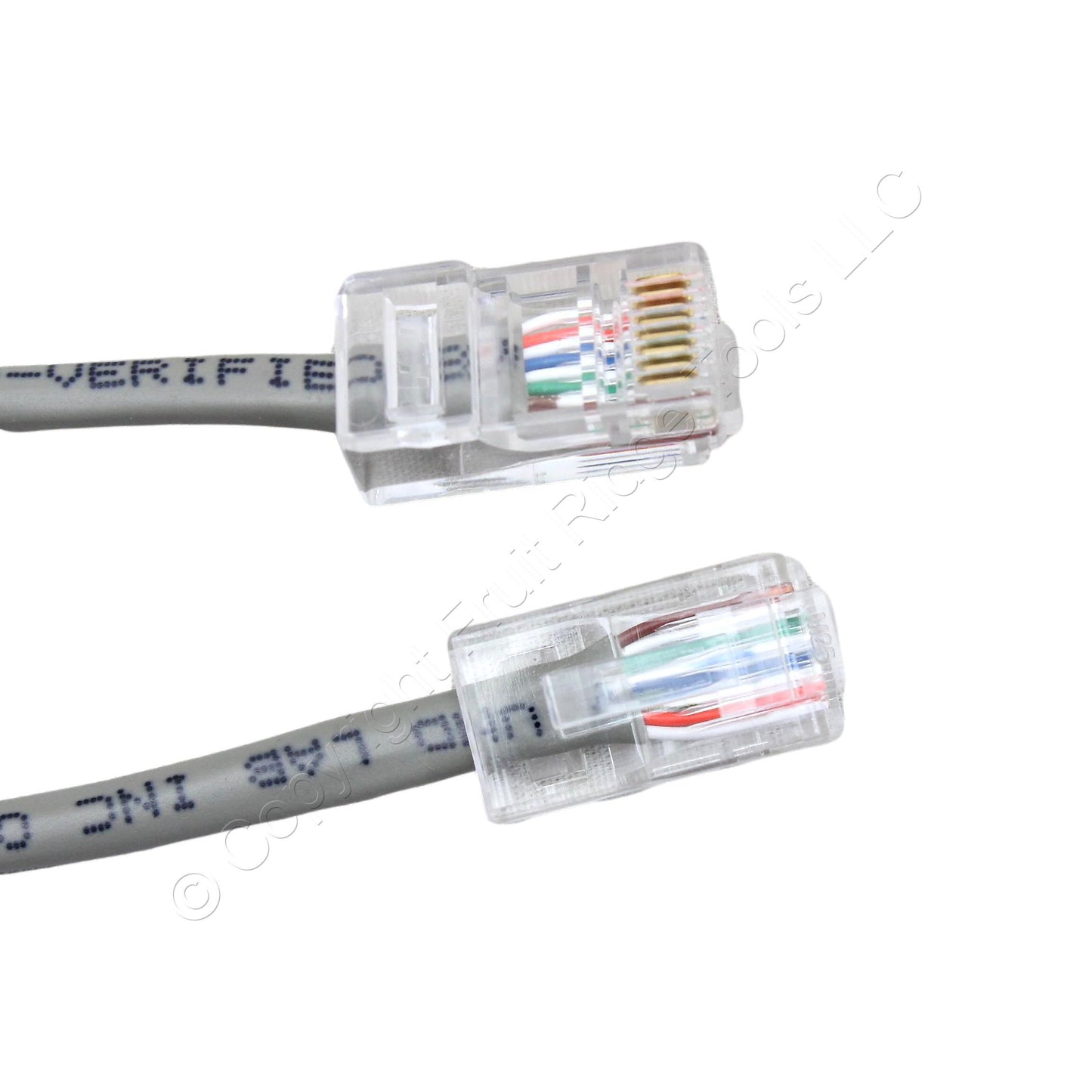 Hubbell Double End Phone Jumper Cord 4 Pair 8 Position 10Ft RJ45 BMD04P24J10DE