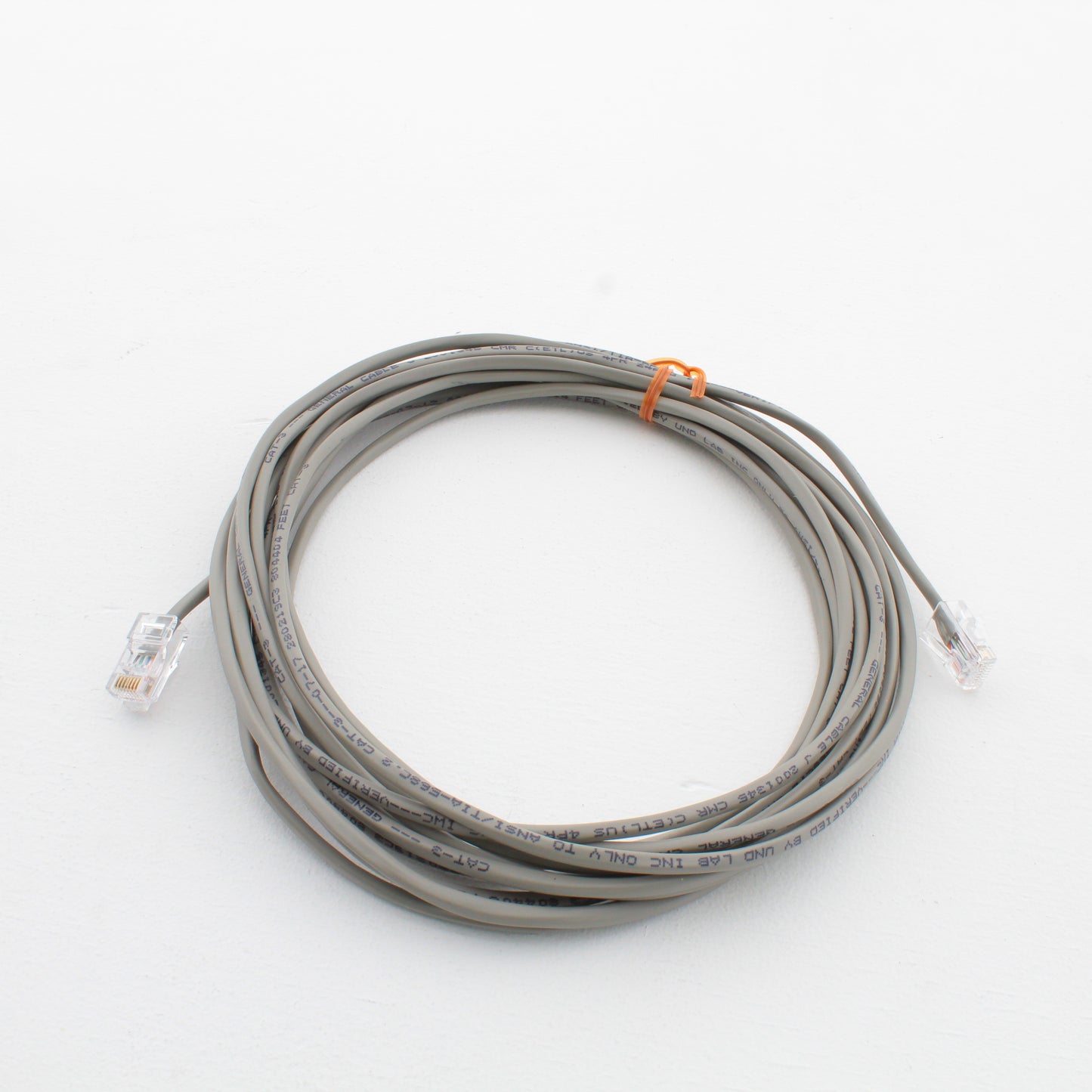 Hubbell Double End Phone Jumper Cord 4 Pair 8 Position 20Ft RJ45 BMD04P24J20DE