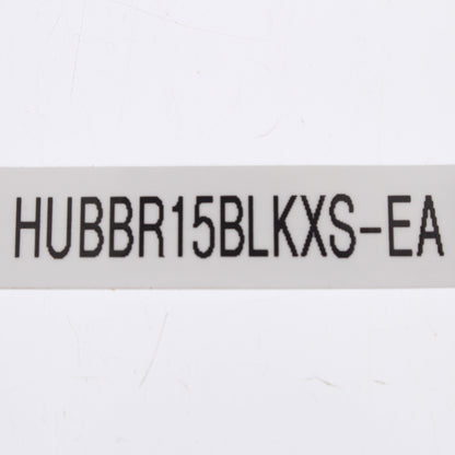 Hubbell BR15BLK Black Commercial Strapless 15A Receptacle Duplex Outlet 125V
