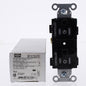 Hubbell BR15C2BLKTR Black Tamper Res Commercial 15A Receptacle 2/2 Controlled