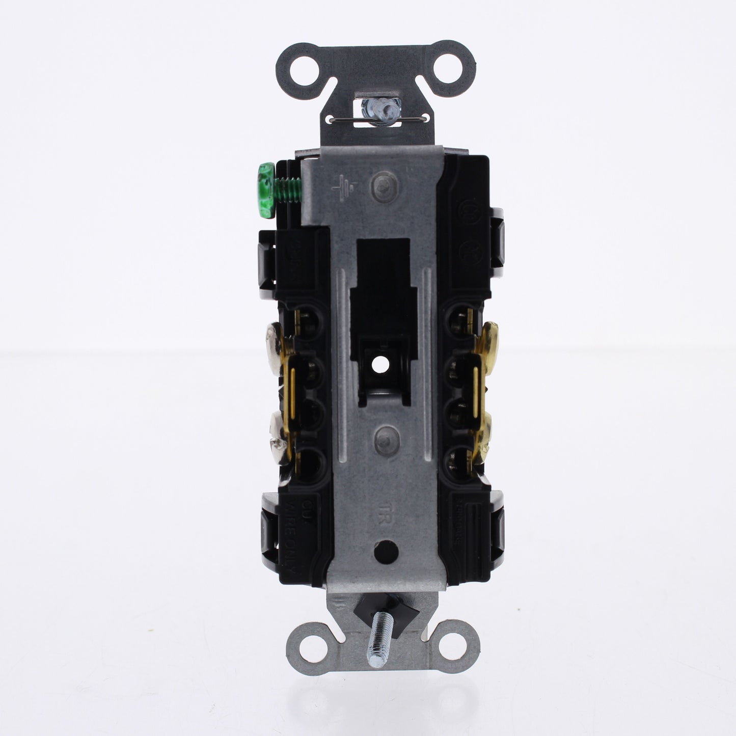 Hubbell BR15C2BLKTR Black Tamper Res Commercial 15A Receptacle 2/2 Controlled