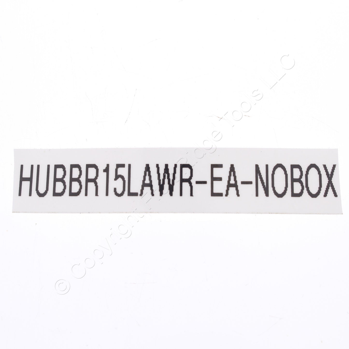 Hubbell Light Almond Commercial Weather Resistant Receptacle 15A 125V BR15LAWR