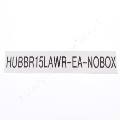 Hubbell Light Almond Commercial Weather Resistant Receptacle 15A 125V BR15LAWR