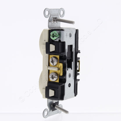 Hubbell Light Almond Commercial Weather Resistant Receptacle 15A 125V BR15LAWR