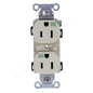 Hubbell Light Almond Commercial Weather Resistant Receptacle 15A 125V BR15LAWR