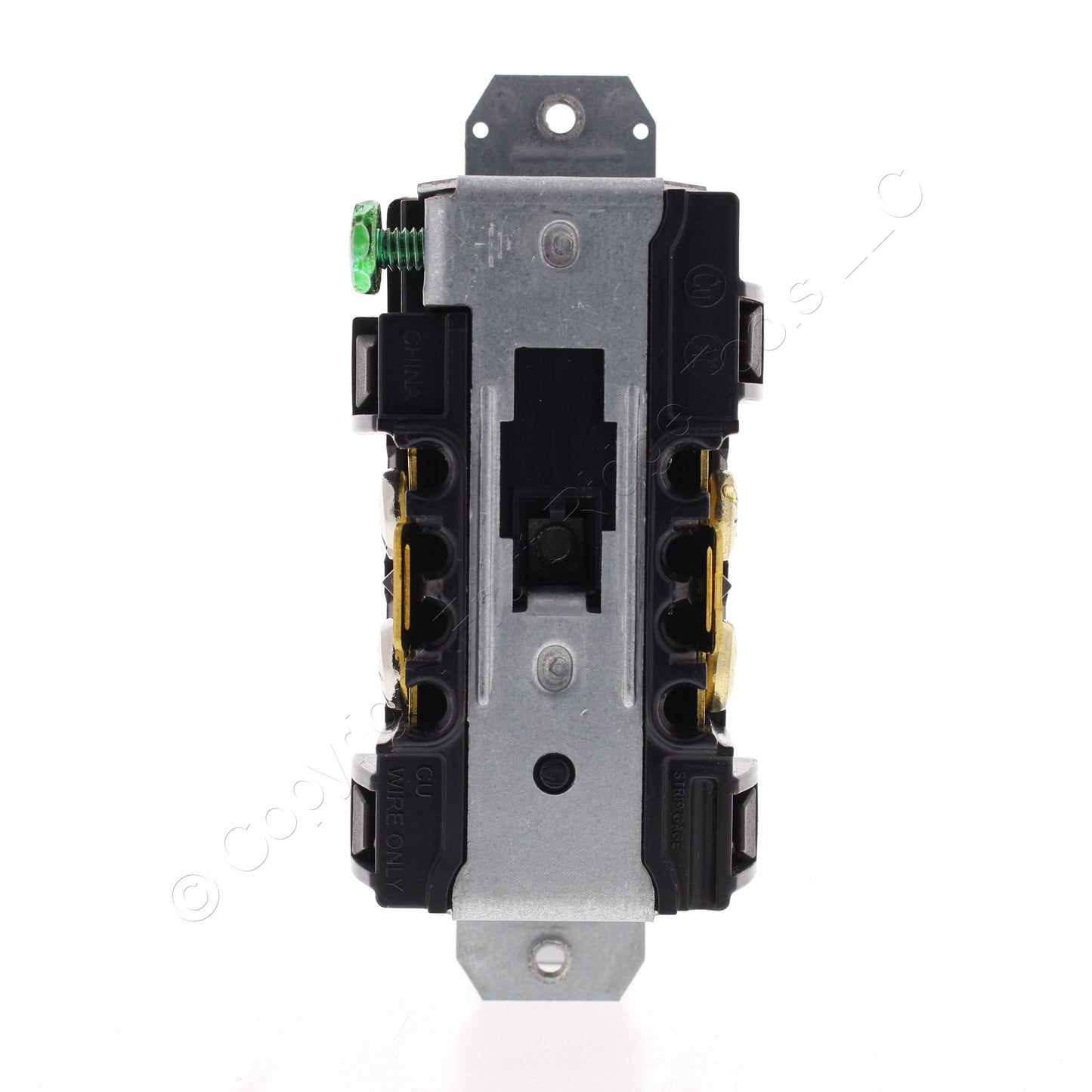 Hubbell BR20M1 Brown Earless Duplex 125V Receptacle Outlet Commercial