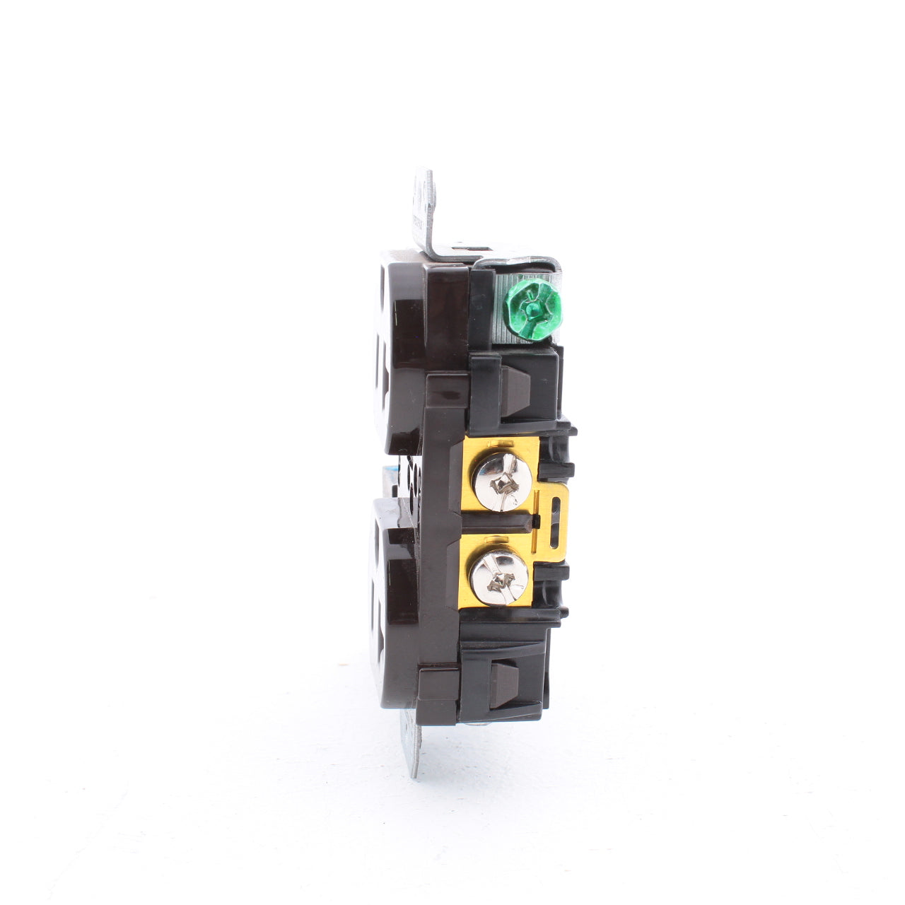Hubbell Brown Earless Commercial Duplex Receptacle Outlet 20A 125V BULK BR20M1