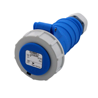 Hubbell C316C6W Watertight Pin & Sleeve Connector Female Plug 16A 200-250V 2P3W