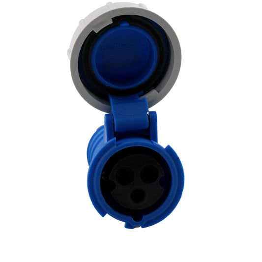 Hubbell C316C6W Watertight Pin & Sleeve Connector Female Plug 16A 200-250V 2P3W