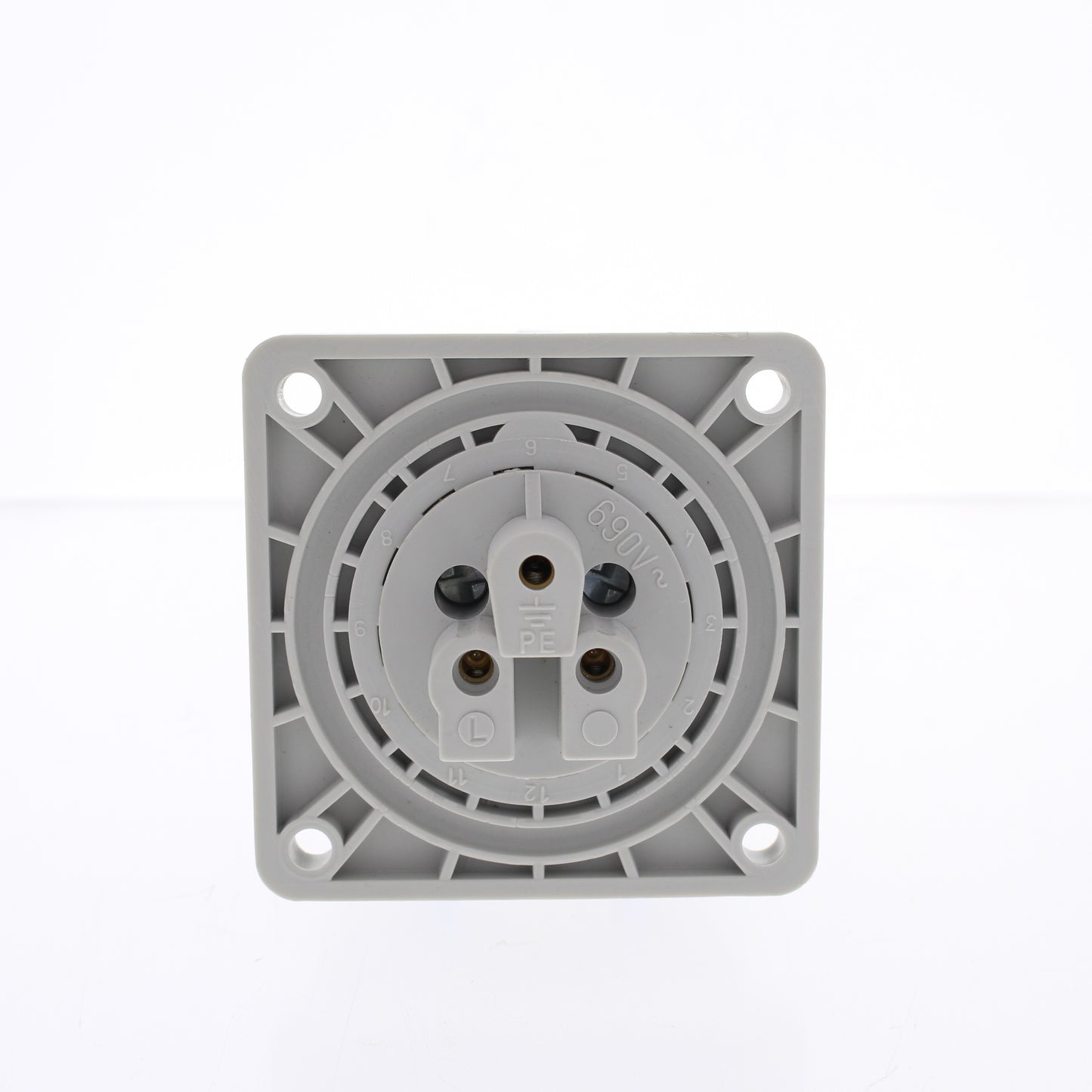 Hubbell C316R6W Watertight IEC Pin & Sleeve Receptacle Outlet 16A 200-250V 2P3W