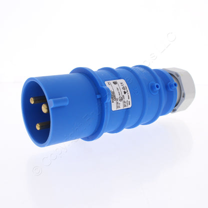 Hubbell C330P6S Splashproof Male IEC 309 Pin & Sleeve Plug 30A 250V 32A 220-240V