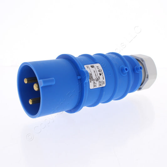 Hubbell C330P6S Splashproof Male IEC 309 Pin & Sleeve Plug 30A 250V 32A 220-240V