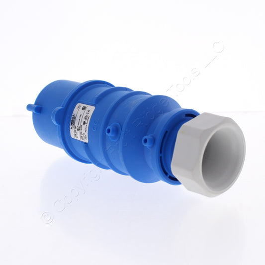Hubbell C330P6S Splashproof Male IEC 309 Pin & Sleeve Plug 30A 250V 32A 220-240V