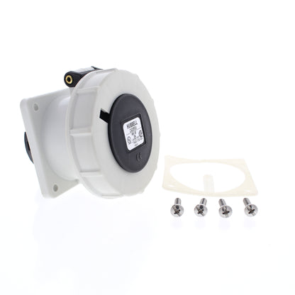 Hubbell C430R5W Watertight IEC Pin & Sleeve Receptacle 30A 600V 3Ø Outlet 3P4W