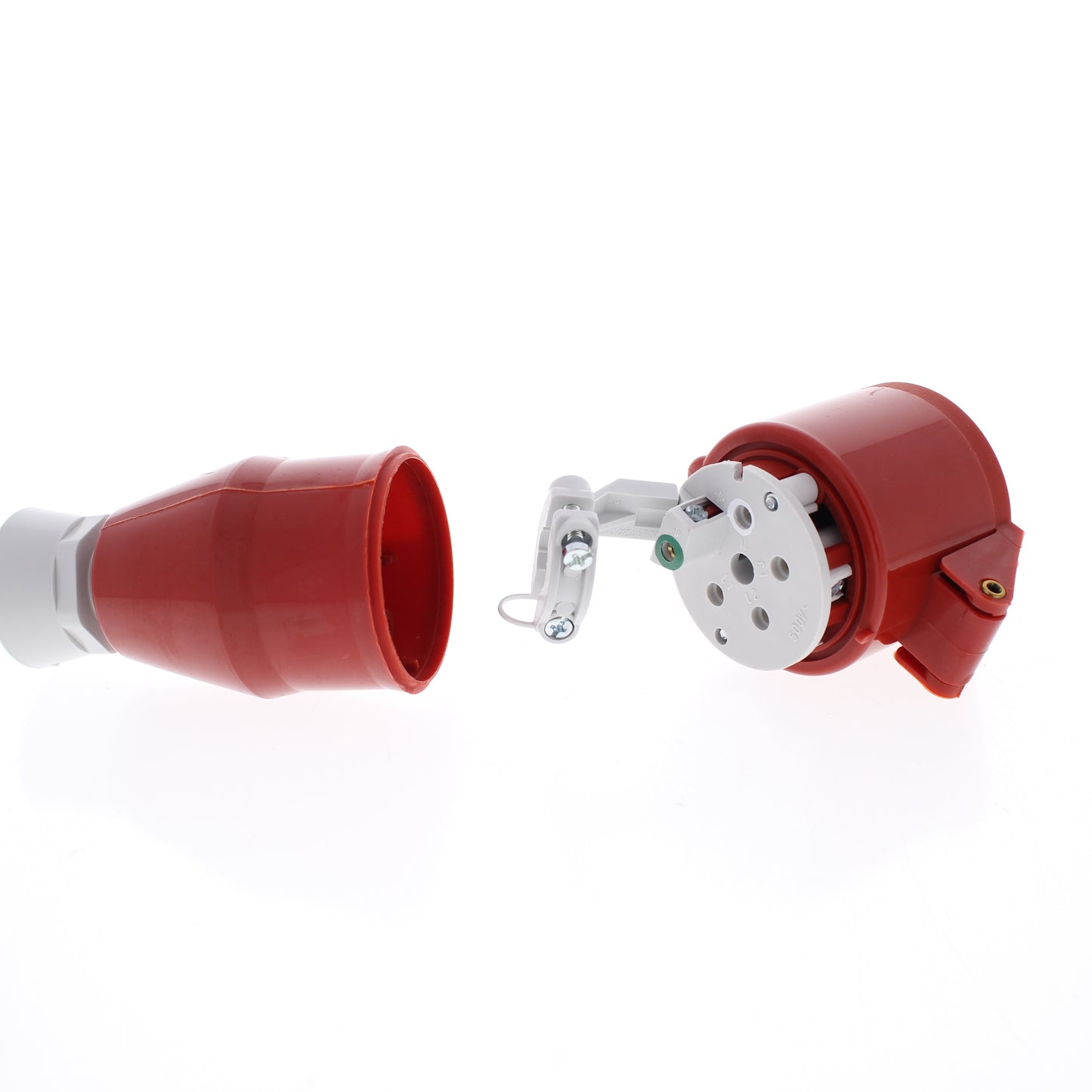 Hubbell Red Pin & Sleeve Connector Splashproof IP44 20A 200-415V 4P5W C520C6S