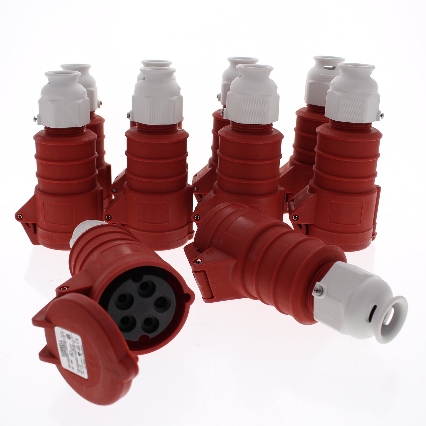 Hubbell 200-415V Red Pin & Sleeve Connector C-Series LC 3� 20A 200-415V 10-Pack