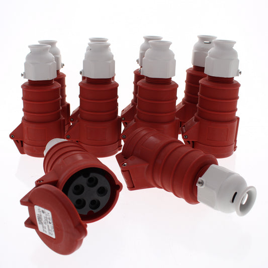 Hubbell 200-415V Red Pin & Sleeve Connector C-Series LC 3� 20A 200-415V 10-Pack