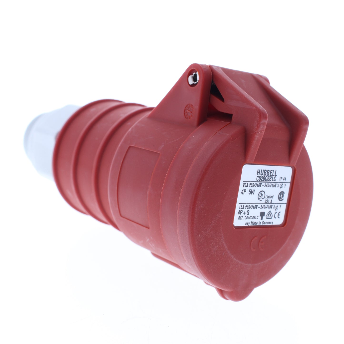 Hubbell Pin & Sleeve Connector C-Series LC 3� 20A 200-415V 4P5W BULK C520C6SLC