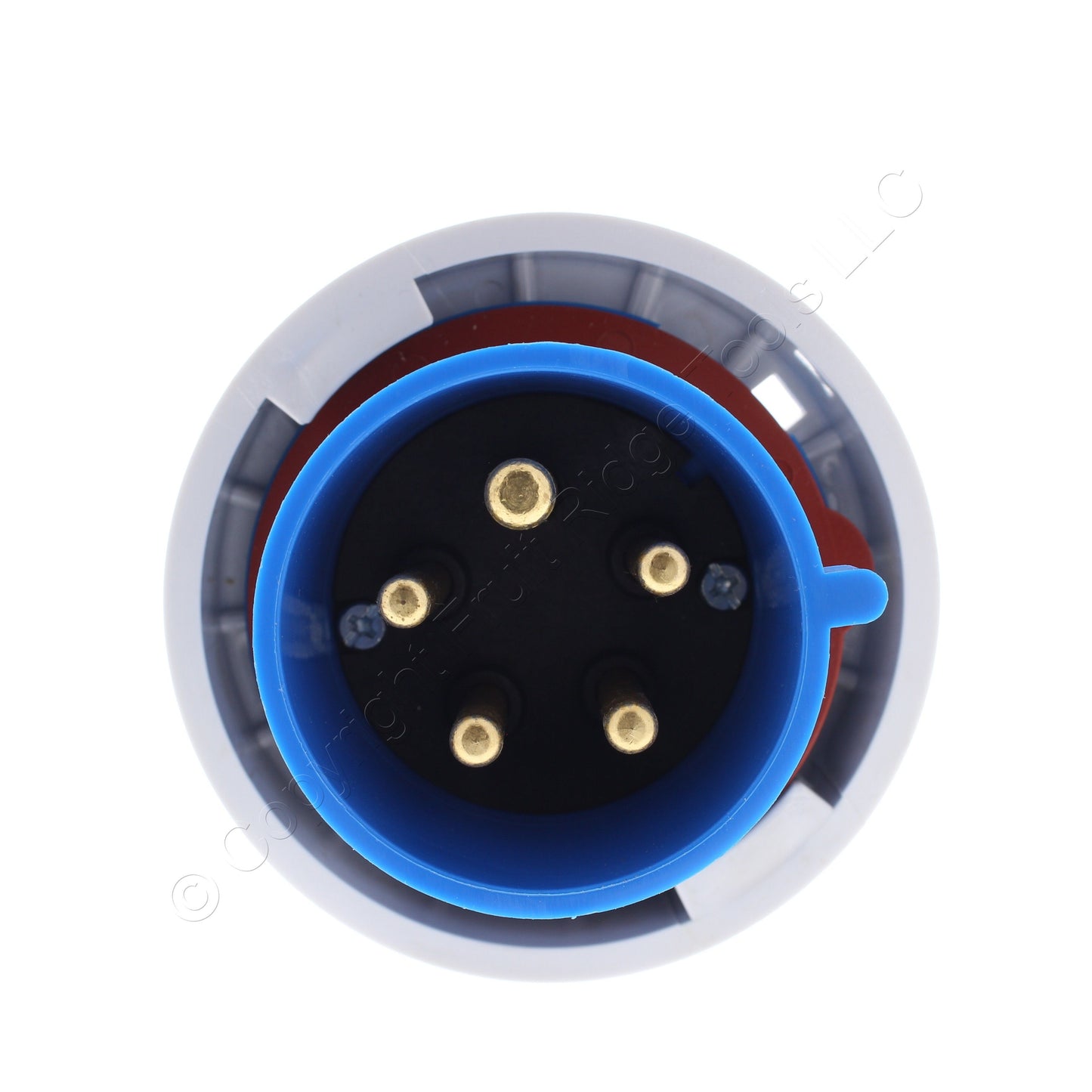 Hubbell C530P9W Watertight IEC 309 Pin & Sleeve 30A Male Plug 120/208V 3�Y 4P5W